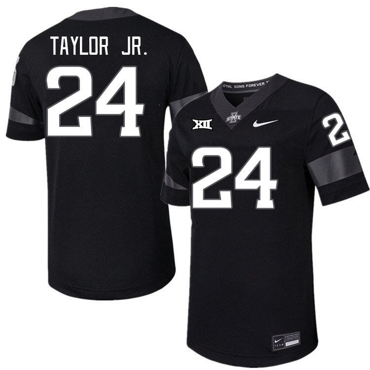 Men #24 Quentin Taylor Jr. Iowa State Cyclones College Football Jerseys Stitched-Black